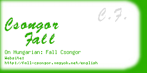 csongor fall business card